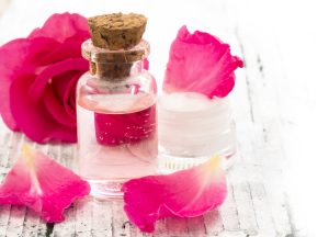 Use rose water for dark circles