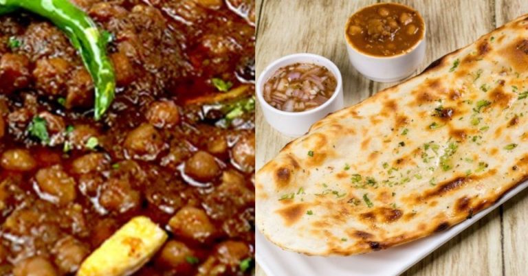 Indian Authentic Food: Street Style Chole With Amritsari Kulcha